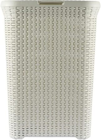 Кошик для білизни CURVER Style 60 л, пластик, кремовий, 44.8x34.1x61.5 см