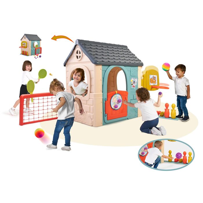 Дитячий будиночок FEBER Casual 6 Activities з аксесуарами, стійкий до сонця, від 3 років