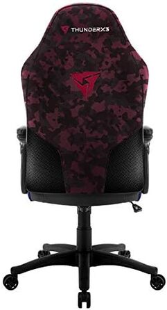 Ігрове крісло ThunderX3 BC1 CAMO червоне, ергономічне комп'ютерне крісло для геймерів, офісу, регульована спинка