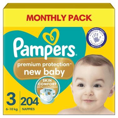 Підгузки Pampers New Baby розмір 1 Newborn (2-5 кг), упаковка з 4 пачок по 23 шт, всього 92 шт