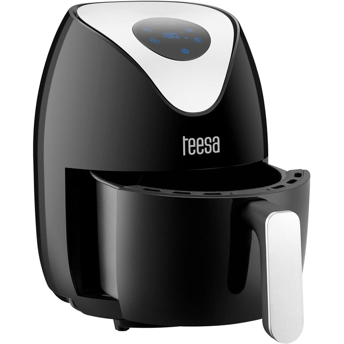 Цифрова аерофритюрниця TEESA 1.8 л, без олії, чорна