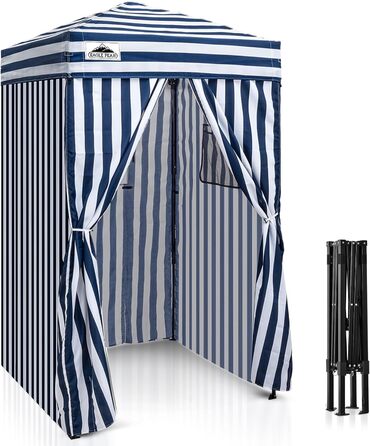 Намет-роздягальня EAGLE PEAK Flex Ultra Compact Pop-Up, 1,2 x 1,2 м, для басейну, фотосесій та кемпінгу (Морська синя/Білий)