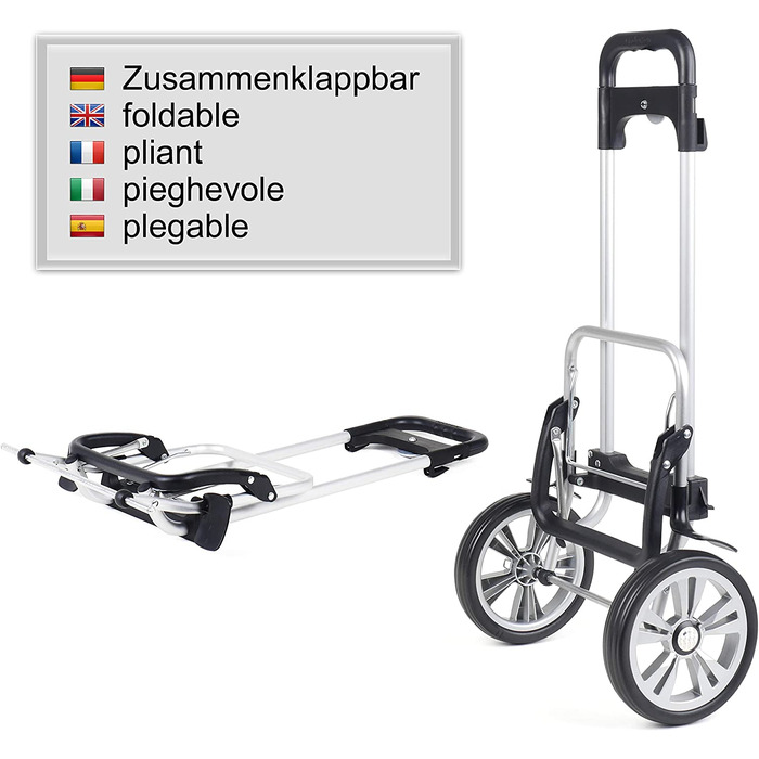 Візок для покупок ANDERSEN Alu Star Shopper Tamo, антрацит, 51 л, з рефлектором, термоізоляцією, алюмінієвий, регульована висота, знімні колеса