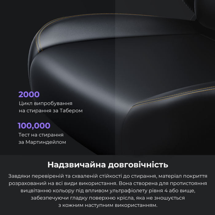 Крісло ігрове Anda Seat Kaiser 4 Dark Grey Fabric Size L