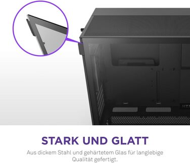 NZXT H5 Flow – компактний ігровий ATX Midi Tower корпус для ПК, високий повітряний потік, 2 вентилятори 120 мм, підтримка радіатора 360 мм спереду та 240 мм зверху, чорний