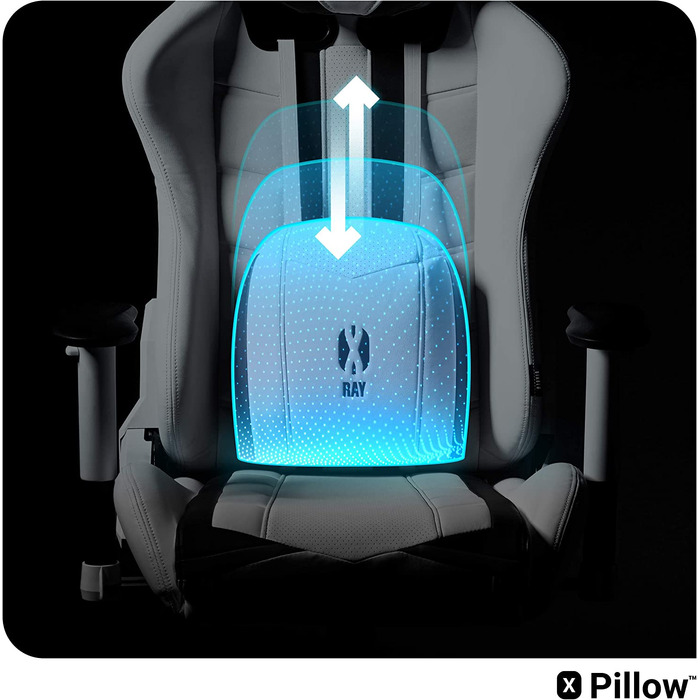 Ігрове крісло Diablo X-Ray King XL, ергономічний офісний стілець для комп'ютера з 4D підлокітниками
