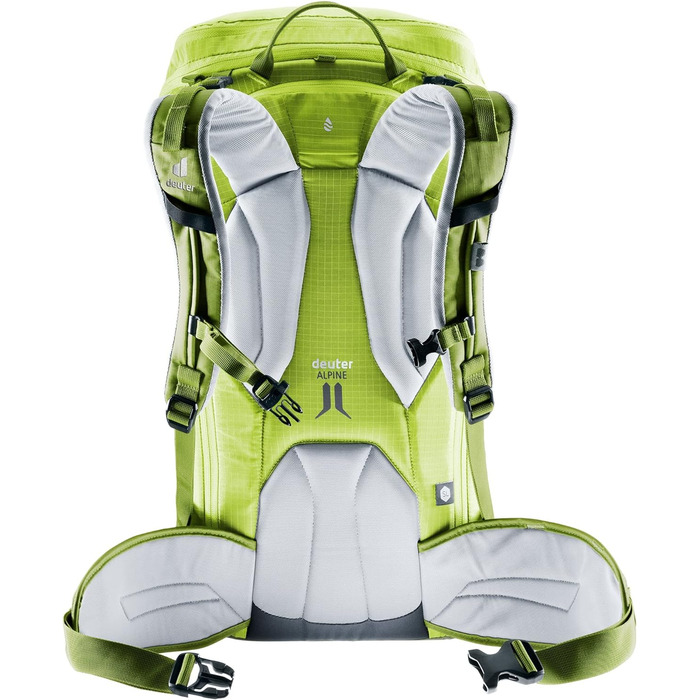 Жіночий туристичний рюкзак Deuter Freerider Pro 32+10 л, для лижних турів, зелено-жовтий