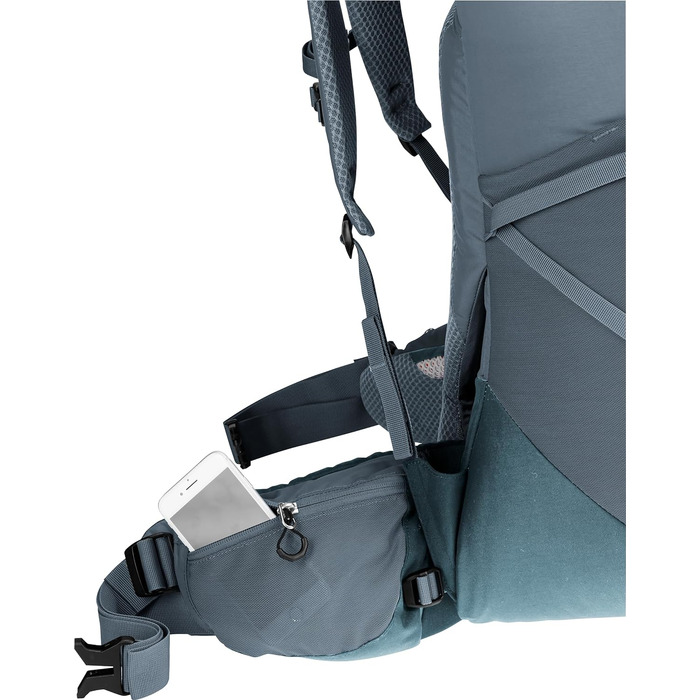 Туристичний рюкзак deuter Aircontact Core 50+10 л, графітовий, модель 2024, для трекінгу