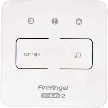 Пожежний сповіщувач FireAngel ST-630 для дому, з термопровідним датчиком, батарея на 10 років, бездротова мережа, білий, 1 шт. (контролер)