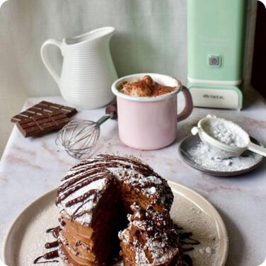 Ariete Vintage Cappucino 2878: Електричний спінювач молока ретро-стилю для капучино та гарячого шоколаду, 250 мл, 500 Вт, зелений