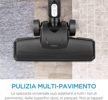 Пилосос Midea MCS2045BR, металевий, з чорним дротом