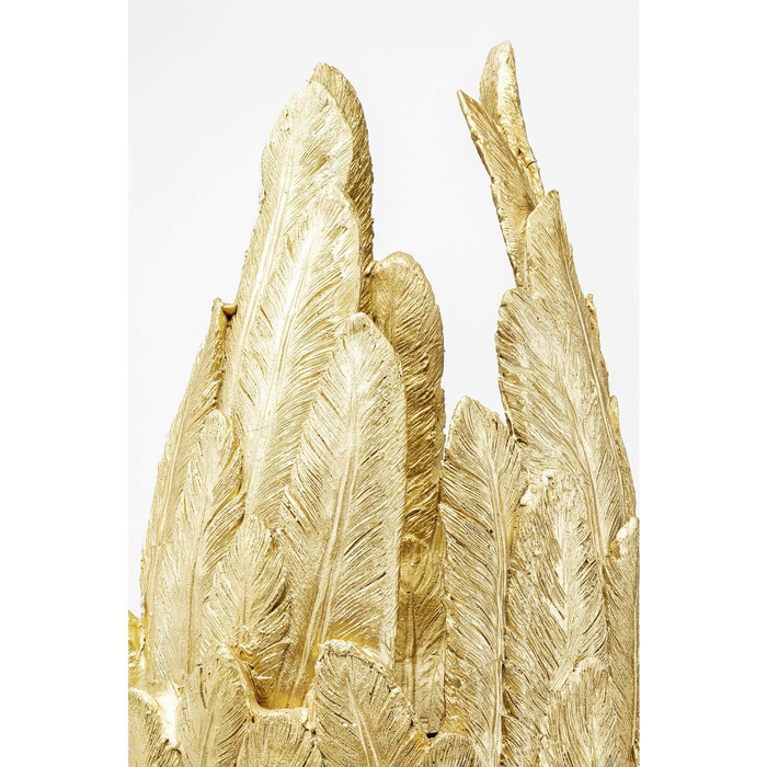 Ваза декоративна Kare Design Feathers золота, 92x35x35 см – сучасний стиль для вітальні