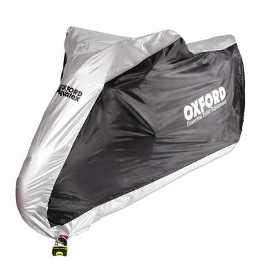 Водонепроникний захисний чохол для мотоцикла Oxford Aquatex Outdoor, чорно-сірий, розмір L