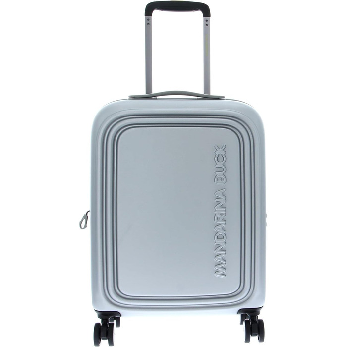 Валіза Mandarina Duck Logoduck на колесах, 40x55x20/23 см, срібляста, пластик
