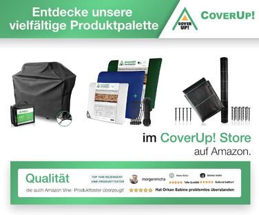 Чохол для гриля CoverUp! 80x65x115 см, преміум, водостійкий, чорний, з рецептурним e-book
