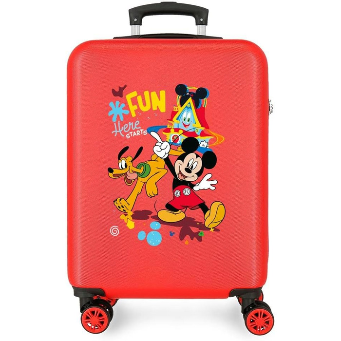 Дитяча валіза Disney Mickey & Minnie, червона, універсальна