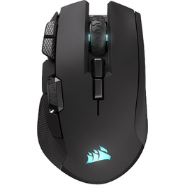Бездротова ігрова миша Corsair IRONCLAW Wireless SE (2026) чорна: 26,000 DPI, ергономічний дизайн для великих долонь, 10 програмованих кнопок, для MOBA, FPS, MMO