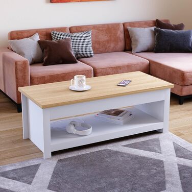 Журнальний стіл Vida Designs Arlington, білий, ДСП, 105x47x40,5 см