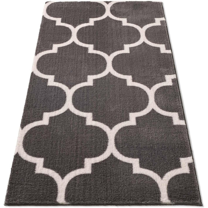 Килимок для ванної Taracarpet Florentiner, темно-сірий, 60x120 см, машинне прання