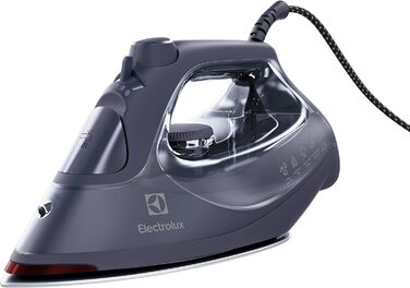 Праска Electrolux Refine 600 E6SI1-4MN, парова, 2500 Вт, автоматичне вимкнення, антипригарна підошва, самоочищення, захист від капання, 2 м кабель, синя