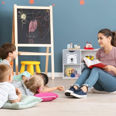 Дитяча полиця Relaxdays у вигляді ведмедя, 2 шухляди, 2 відкриті секції, книжкова шафа для дитячої кімнати, біло-сіра, 48x60x24,5 см