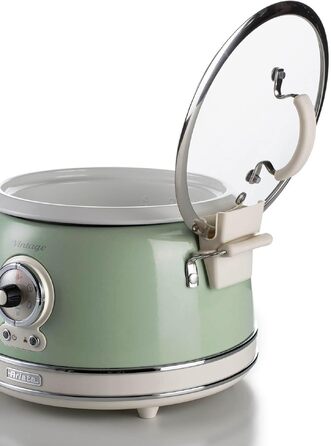 Мультиварка Ariete Vintage 2904 блакитна 3.5л для рису, приготування на пару, повільного приготування з керамічним антипригарним покриттям 650W