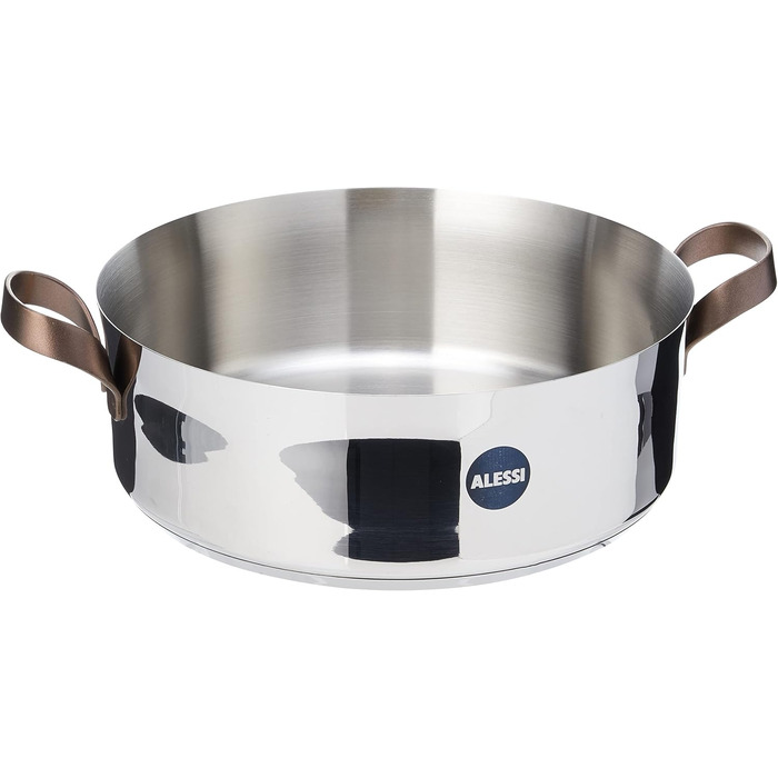 Каструля Alessi Edo з нержавіючої сталі, 5 л, з двома ручками, коричнева