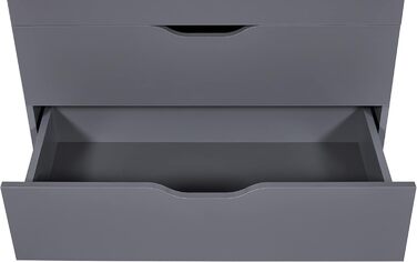 Комод Inter Link Silenzia 2S4S сірий, деревостружковий, для спальні, вітальні, ванної, з шухлядами, місткий, міцний, легкий у догляді