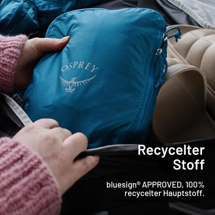 Набір компресійних органайзерів для одягу Osprey Ultralight Packwürfel, Waterfront Blue (3 шт.)