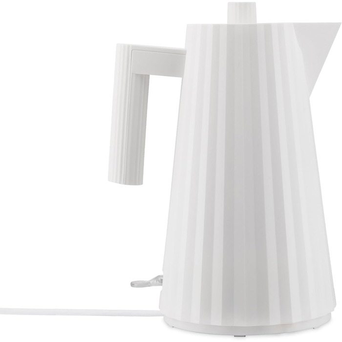 Електричний чайник Alessi Plissé MDL06 W, 1.7 л, білий, 2400 Вт, з європейським штекером