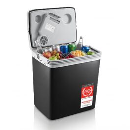 Автомобільний холодильник First Austria 32л, 230V/12V/USB-C PD 3.0, чорно-сірий - мобільний міні-бар для авто та кемпінгу