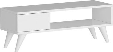 ТВ-тумба en.casa Aarup з полицею та шухлядою, дуб, 33x90x30 см