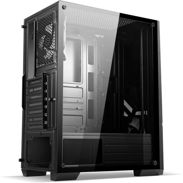 Корпус для ПК SPIRIT OF GAMER Rogue V ATX/MATX/ITX, гартоване скло, 2 ARGB вентилятори 120 мм, сумісний з Aura/MSI Mystic 3Pin