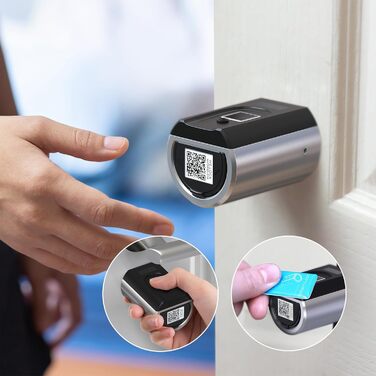 Електронний дверний замок WELOCK SECBN51 з відбитком пальця, RFID-карткою, Bluetooth, Wi-Fi, для вхідних дверей 30-70 мм, IP65