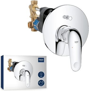 Змішувач для ванни Grohe Swift, хром, з інструментом, 24335001 (прихований монтаж)