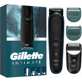 Тример Gillette Intimate i5 для чоловіків, водонепроникний бездротовий бритва для інтимної зони з довговічними лезами для сухого і вологого гоління
