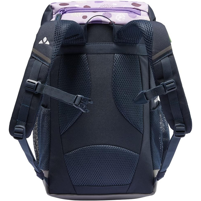 Дитячий рюкзак VAUDE Puck 10 л для хлопчиків і дівчаток, туристичний, водонепроникний, з дощовиком і лупою, синій/пастельно-ліловий