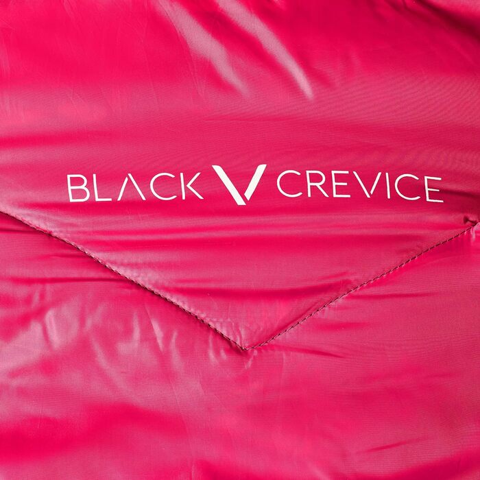 Дитячий спальний мішок BLACK CREVICE, 165 см, водонепроникний, дихаючий, для кемпінгу, з чохлом, рожевий