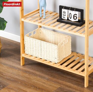 Стелаж бамбуковий Floordirekt Bambus Regal, 3 яруси, 66 x 60 x 26 см (Kansas)