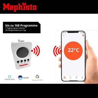 Інфрачервона електронагрівач Mephisto 800Вт для стін і стелі з WiFi, термостатом, пультом, енергоощадна, комплект для монтажу