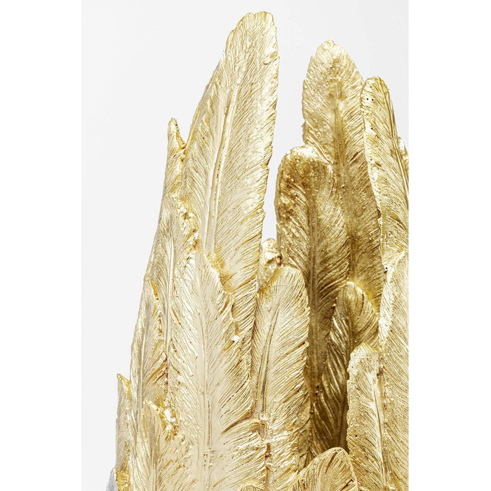 Ваза Kare Design Feathers золота, декоративна настільна ваза для вітальні 92x35x35 см
