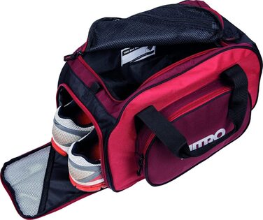 Дорожня спортивна сумка Nitro Duffle XS, 35 л, 40x23x23 см, для фітнесу, школи, подорожей, колір червоний (Chili)
