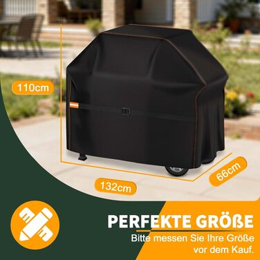 Водонепроникний захисний чохол для гриля Enzeno, погодостійкий (210D, 132x66x110 см)