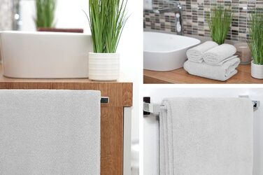 Рушники BEAUTEX Premium, набір 2 шт., 70x140 см, 100% бавовна, європейського виробництва, Oeko-TEX, білі, 550 г/м², махрові для ванної кімнати