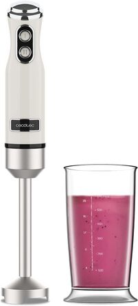Міксер ручний Cecotec Retro Power Retro 1200MAX, 1200W, 0.5л, бежевий, вінтажний дизайн