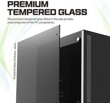 Комп'ютерний корпус Zalman S5 RGB ATX з боковими скляними панелями, чорний