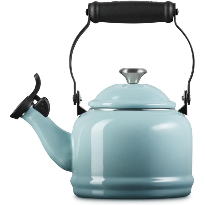 Емальований чайник Le Creuset Halber зі сталі з металевим фінішем, 1.25 л, колір «Морська сіль»