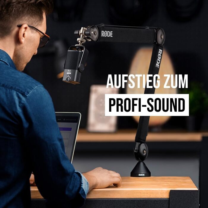 Мікрофон RØDE NT-USB Mini студійний конденсаторний USB для подкастингу, стрімінгу, геймінгу, музики, вокалу та інструментів, чорний