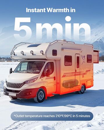 Дизельний опалювач повітря VEVOR 12/24V 2kW з LCD-дисплеєм та пультом керування для авто, фургонів, автобусів