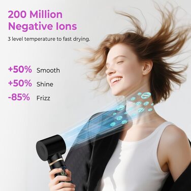 UKLISS Airstyler 5-в-1: Професійний фен-щітка з іонізацією, авто-завивкою 32мм для об'єму, сушіння, випрямлення та завивки волосся будь-якого типу, чорний
